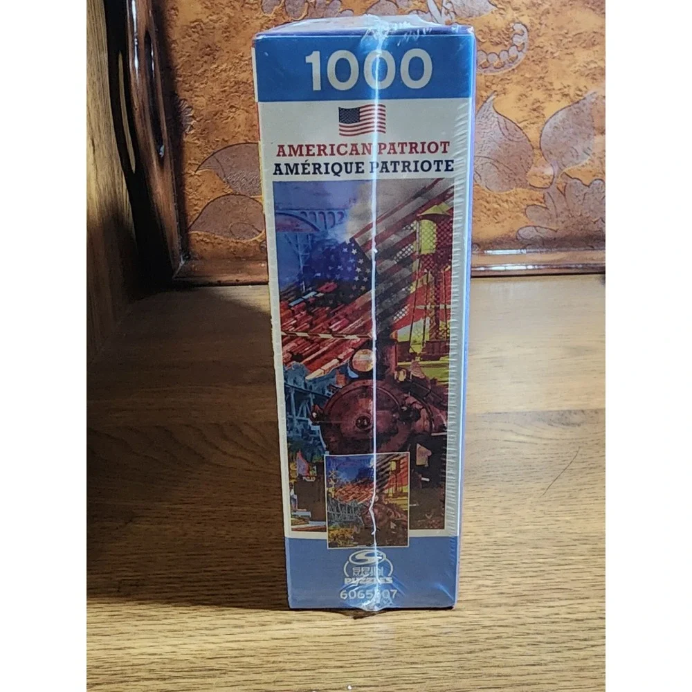 American‎ Patriot 1000-Piece Go West Railroads Puzzle Incl. Poster NEW